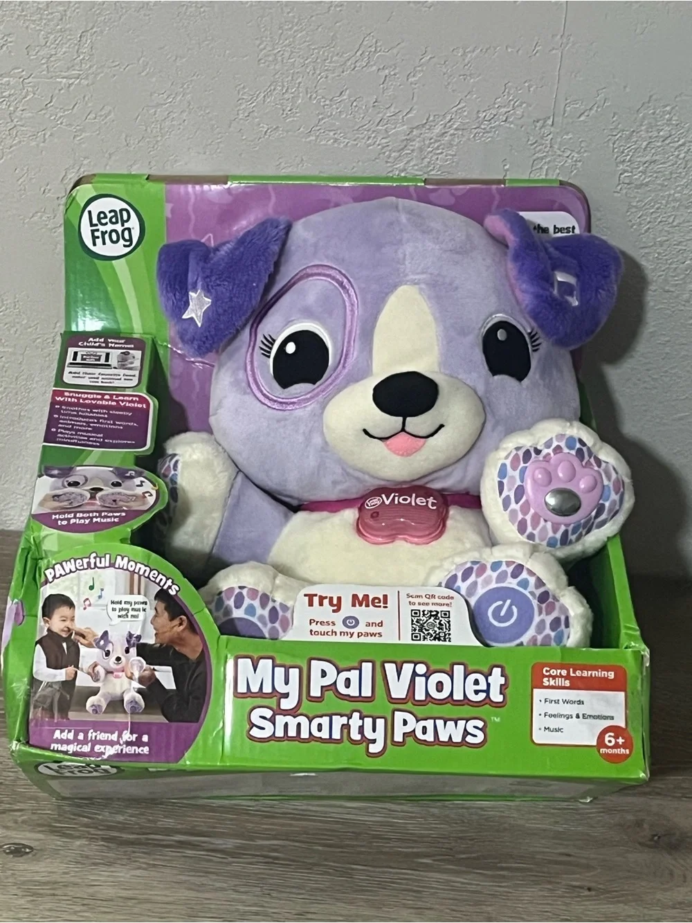 My Pal Violet Smarty Paws Plush - Purple